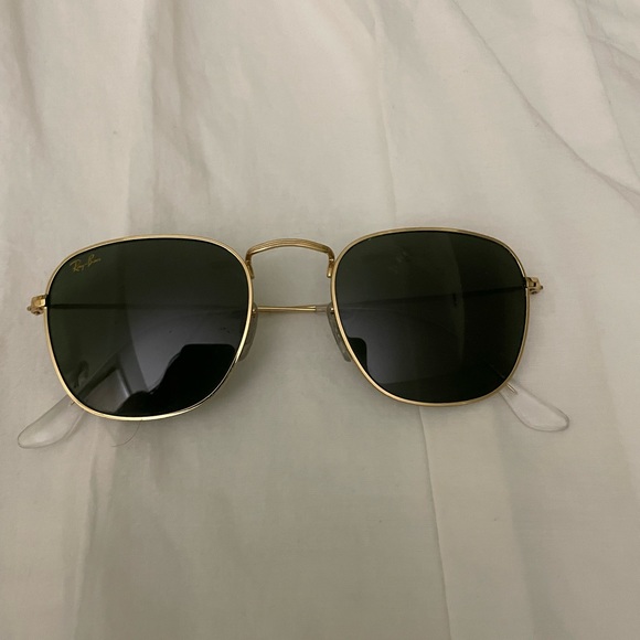 Ray-Ban Accessories - Ray-Ban RB3857 Frank Gold w green lens